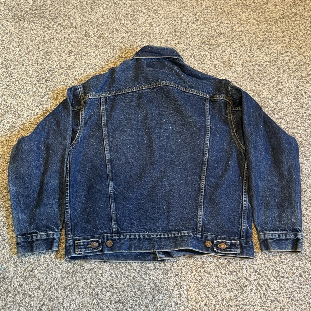 Vintage 80s Levis 70507 0229 Galactic Denim Jean Trucker Jacket Mens Medium - Picture 5 of 8